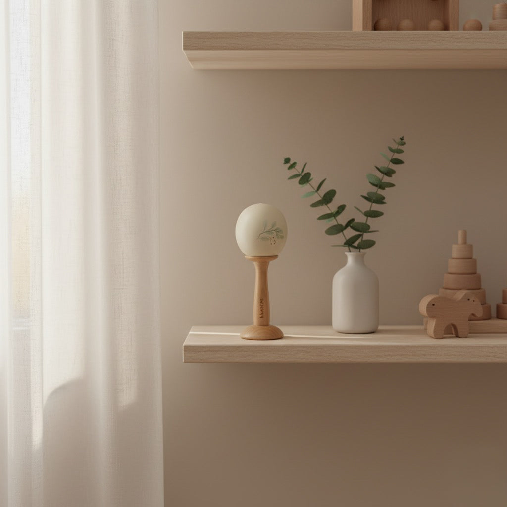 Handcrafted Egg Maraca — Butterfly Edition