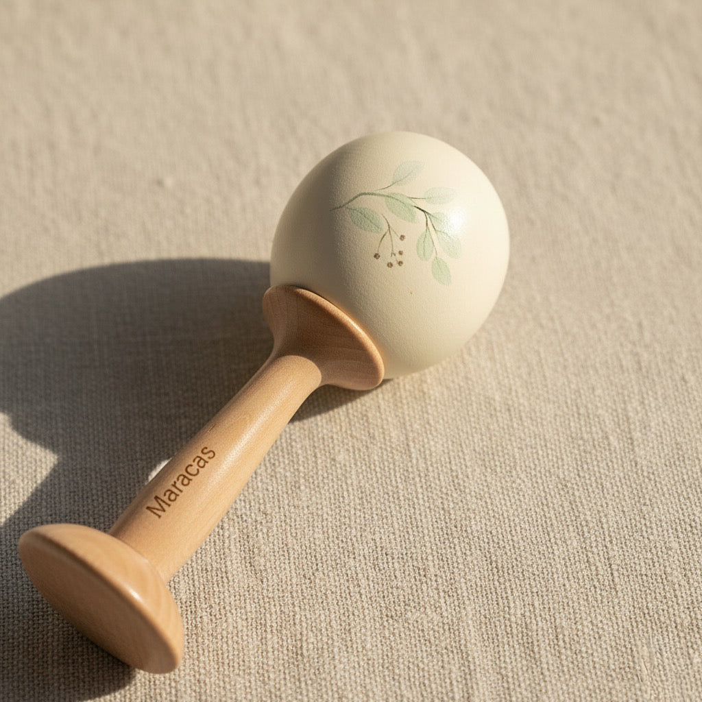 Handcrafted Egg Maraca — Butterfly Edition