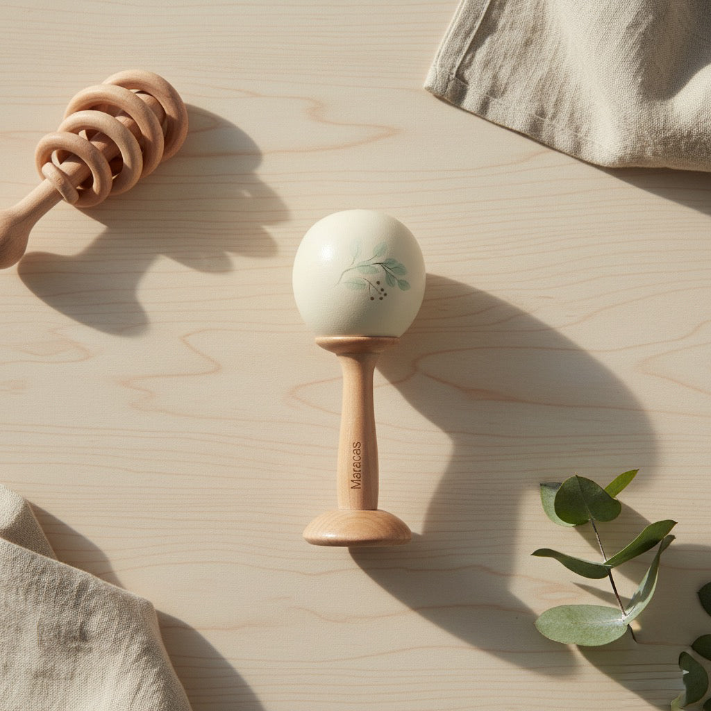 Handcrafted Egg Maraca — Butterfly Edition