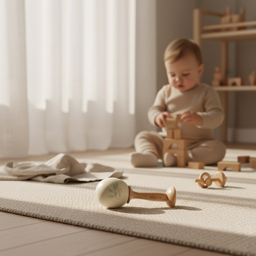 Handcrafted Egg Maraca — Butterfly Edition