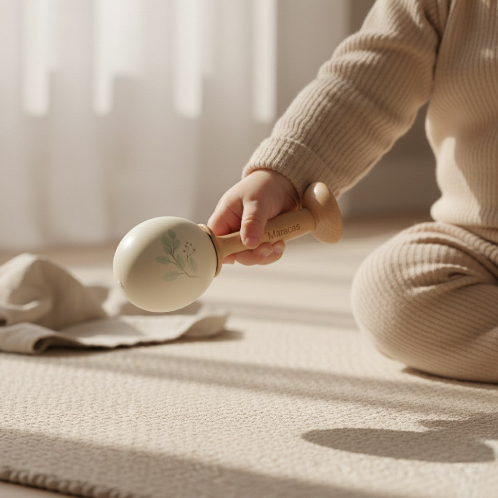 Handcrafted Egg Maraca — Butterfly Edition